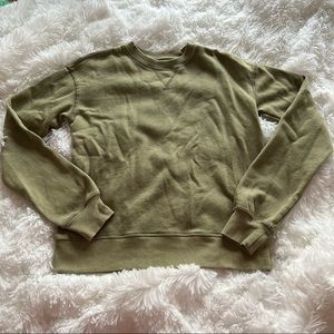 Olive green sweatshirt